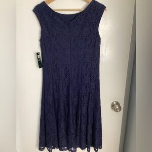 Ralph Lauren Dark Navy Lace Dress 6